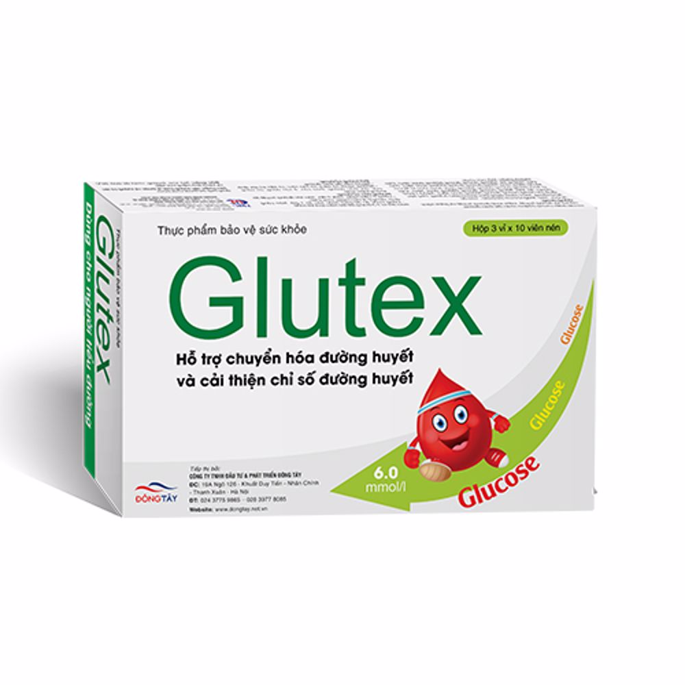 TPBVSK Glutex - Hỗ trợ cải thiện chỉ số đường huyết